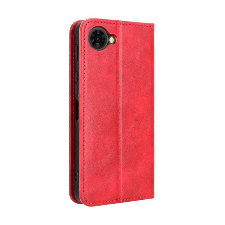 For ZTE nubia S2e / S2R / S2 Lite Magnetic Buckle Retro Texture Leather Phone Case