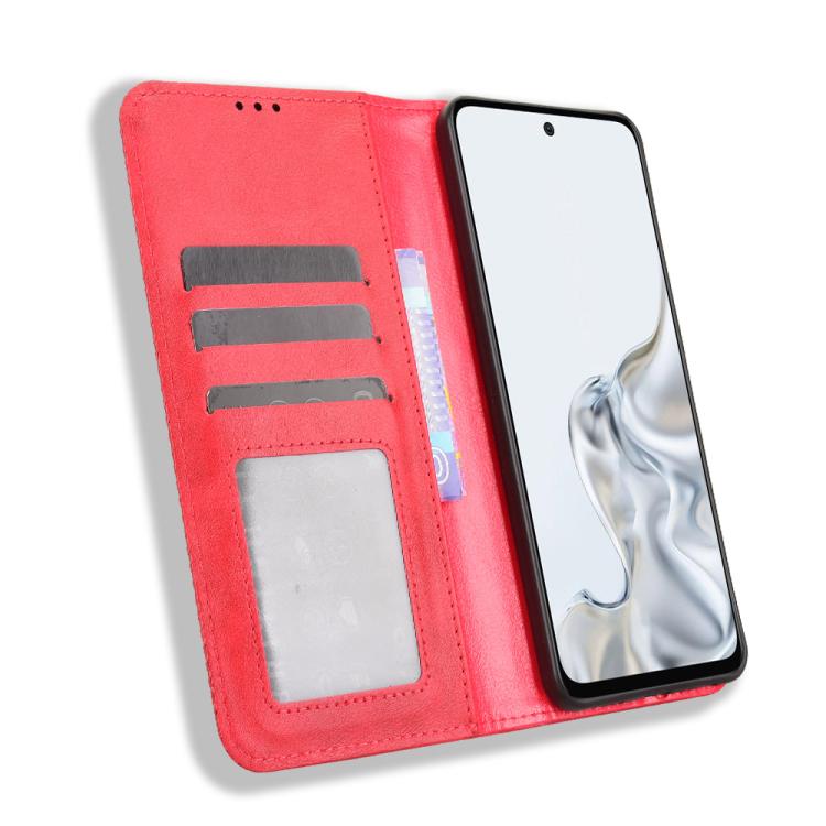 For ZTE nubia S2e / S2R / S2 Lite Magnetic Buckle Retro Texture Leather Phone Case