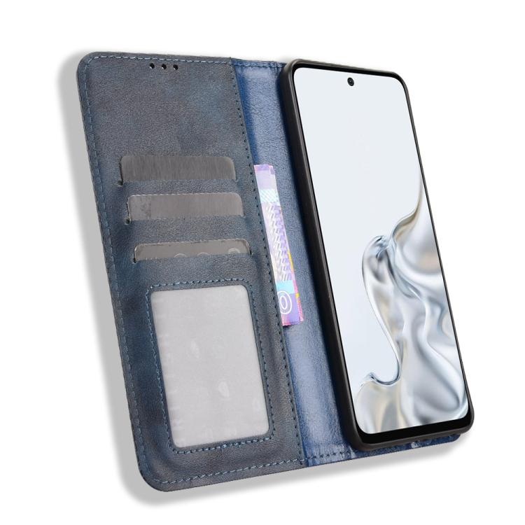 For ZTE nubia S2e / S2R / S2 Lite Magnetic Buckle Retro Texture Leather Phone Case