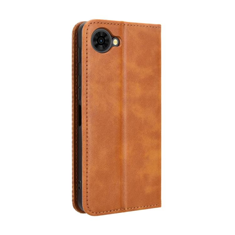 For ZTE nubia S2e / S2R / S2 Lite Magnetic Buckle Retro Texture Leather Phone Case