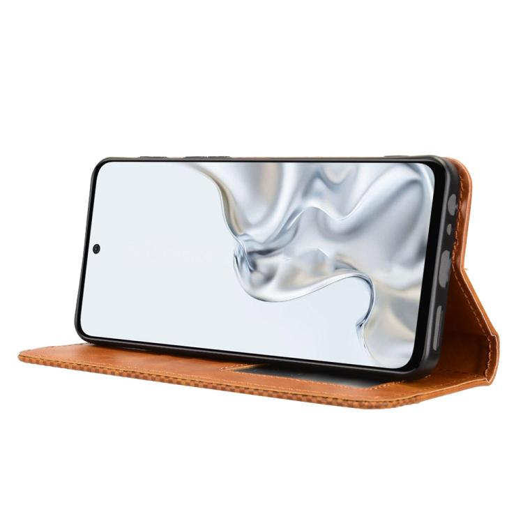 For ZTE nubia S2e / S2R / S2 Lite Magnetic Buckle Retro Texture Leather Phone Case