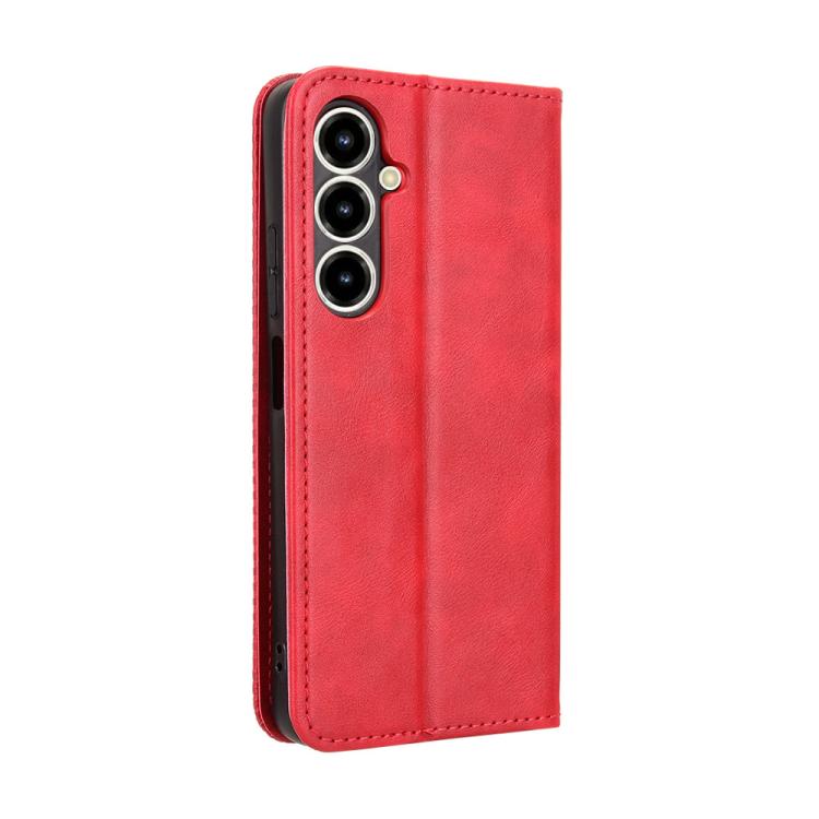For ZTE Nubia V80 Max Magnetic Buckle Retro Texture Leather Phone Case