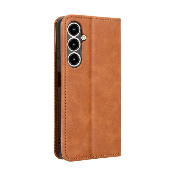 For ZTE Nubia V80 Max Magnetic Buckle Retro Texture Leather Phone Case