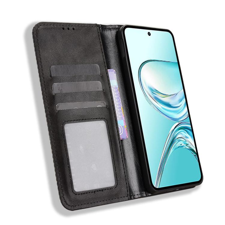 For ZTE nubia Focus 2 Ultra 5G Magnetic Buckle Retro Texture Leather Phone Case