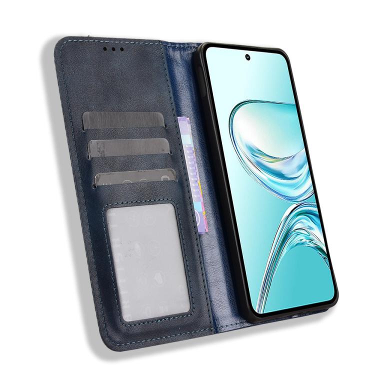 For ZTE nubia Focus 2 Ultra 5G Magnetic Buckle Retro Texture Leather Phone Case