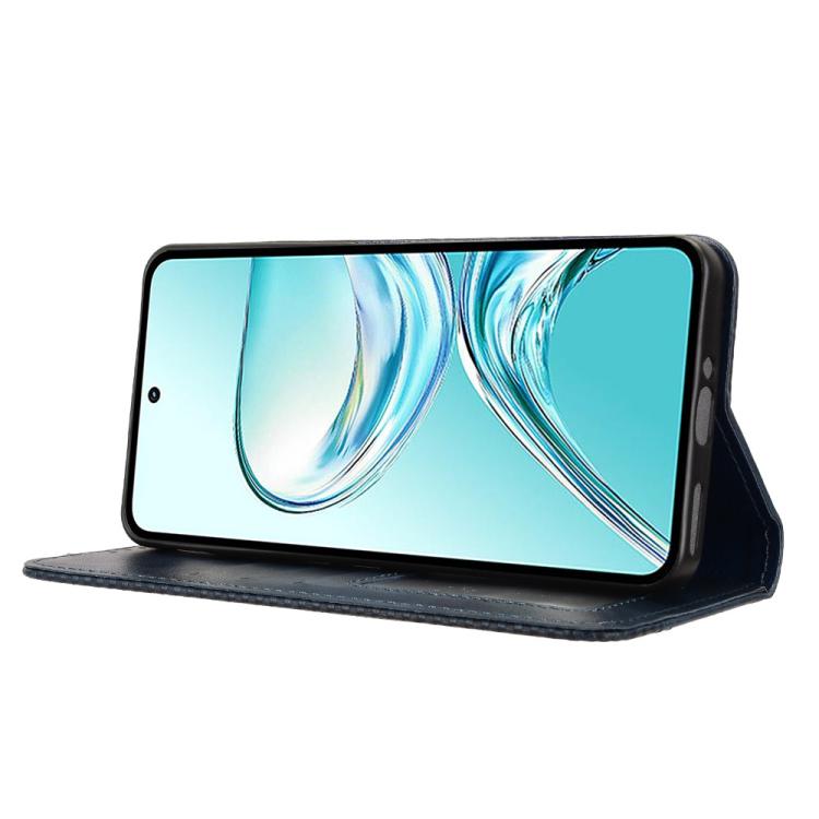 For ZTE nubia Focus 2 Ultra 5G Magnetic Buckle Retro Texture Leather Phone Case