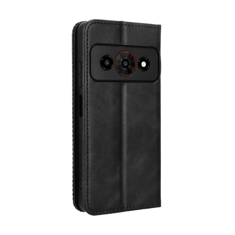 For ZTE Optus X Value 5G Magnetic Buckle Retro Texture Leather Phone Case