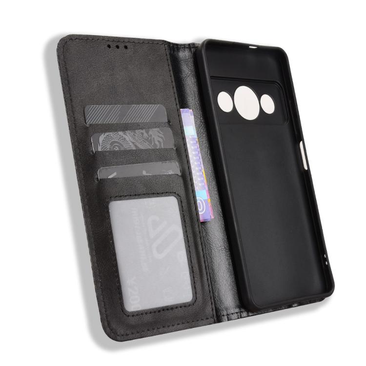 For ZTE Optus X Value 5G Magnetic Buckle Retro Texture Leather Phone Case