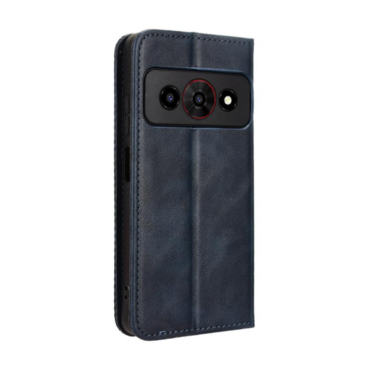 For ZTE Optus X Value 5G Magnetic Buckle Retro Texture Leather Phone Case