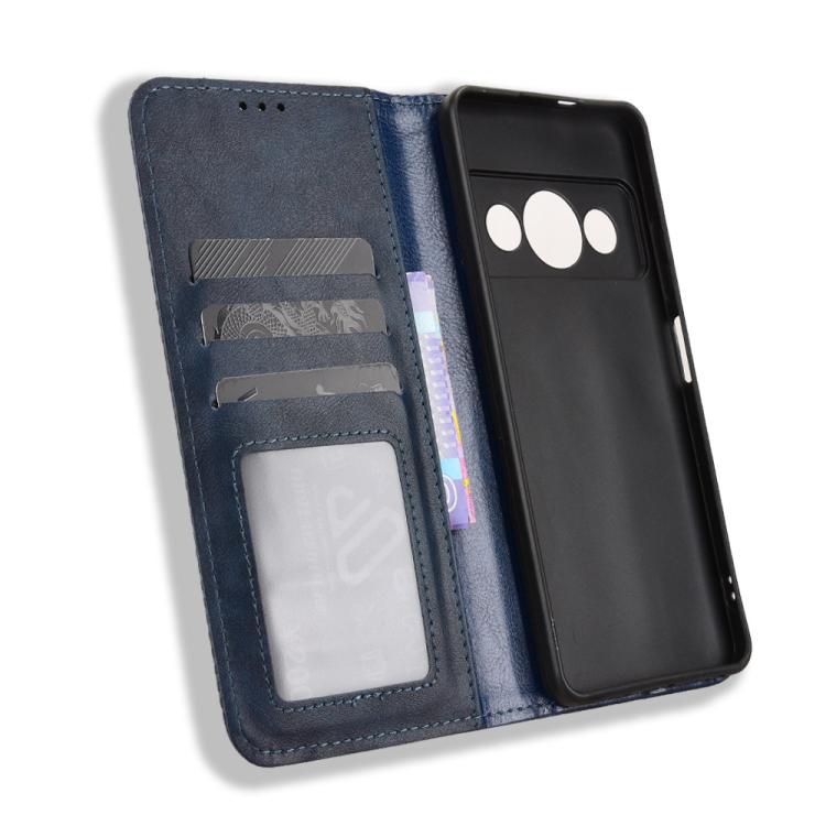 For ZTE Optus X Value 5G Magnetic Buckle Retro Texture Leather Phone Case