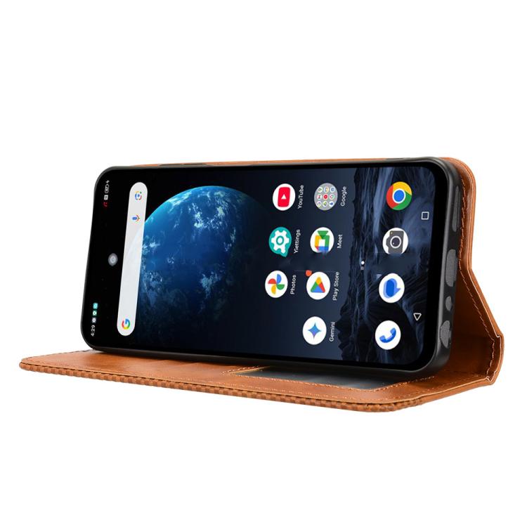 For ZTE nubia P9 Pro 5G / Optus X Pro 2 5G Magnetic Buckle Retro Texture Leather Phone Case