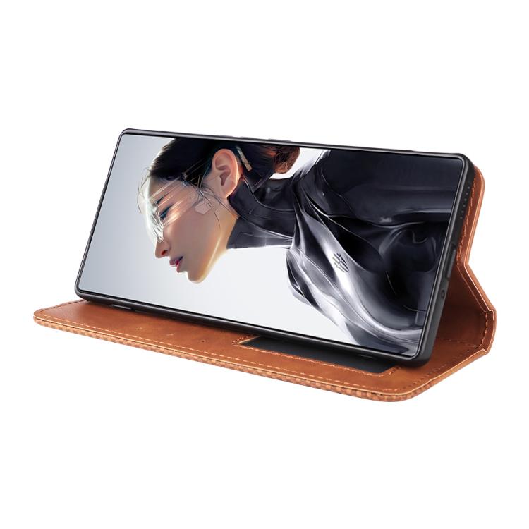 For ZTE nubia RedMagic 11 Air Magnetic Buckle Retro Texture Leather Phone Case