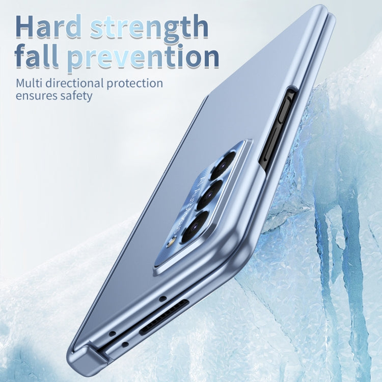 For Samsung Galaxy Z Fold5 Electroplating Hinged Folding Phone Case with S Pen Fold Edtion