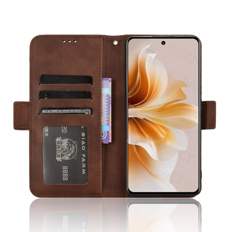 For OPPO A3 Pro 5G Skin Feel Calf Texture Card Slots Leather Phone Case