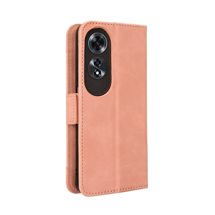 For OPPO A60 4G Skin Feel Calf Texture Card Slots Leather Phone Case