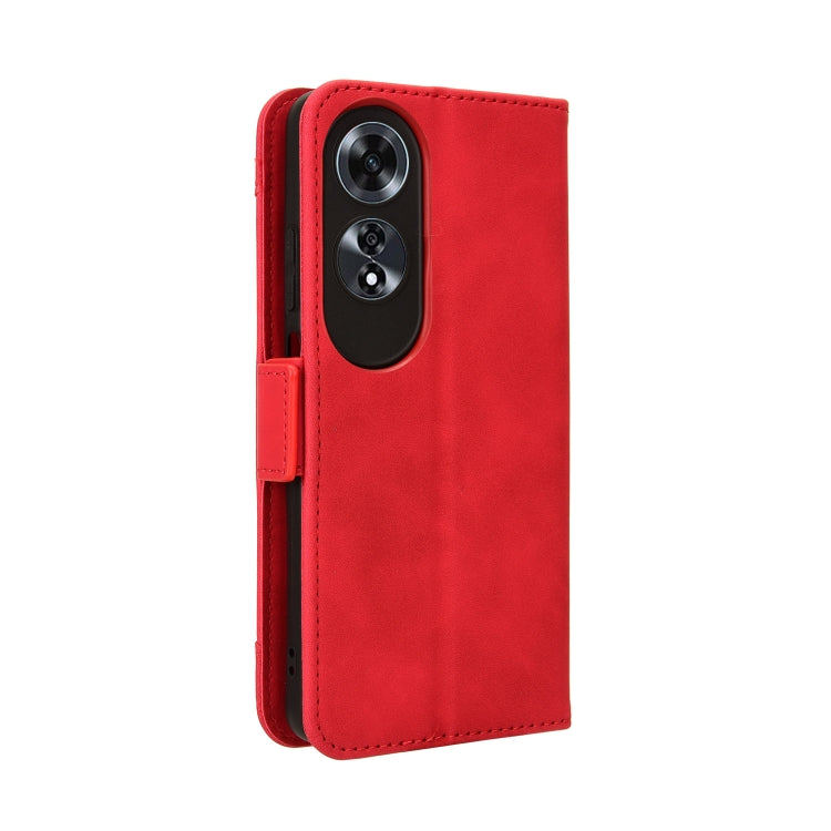 For OPPO A60 4G Skin Feel Calf Texture Card Slots Leather Phone Case