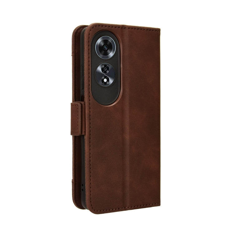 For OPPO A60 4G Skin Feel Calf Texture Card Slots Leather Phone Case