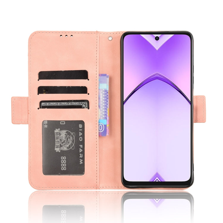For OPPO A3x 5G India Skin Feel Calf Texture Card Slots Leather Phone Case