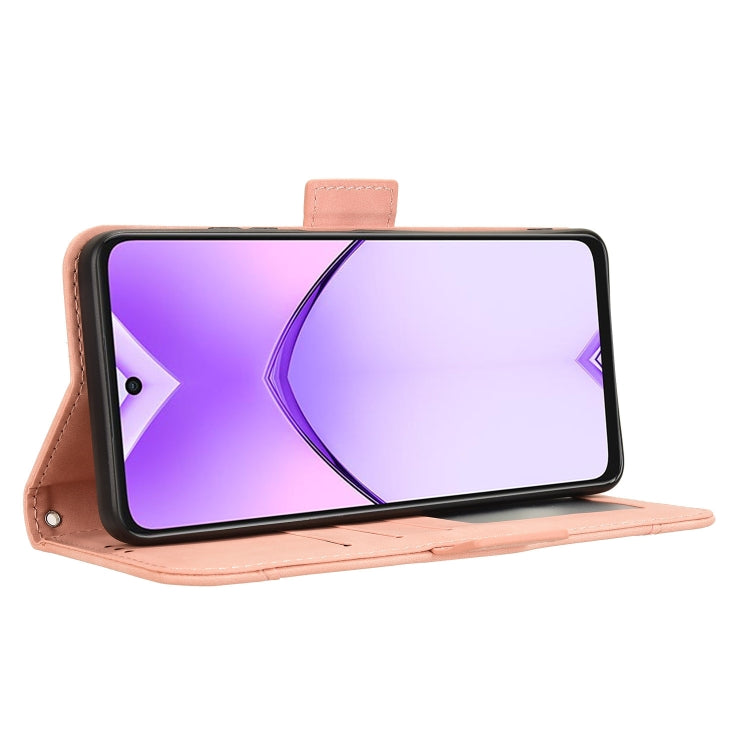 For OPPO A3x 5G India Skin Feel Calf Texture Card Slots Leather Phone Case