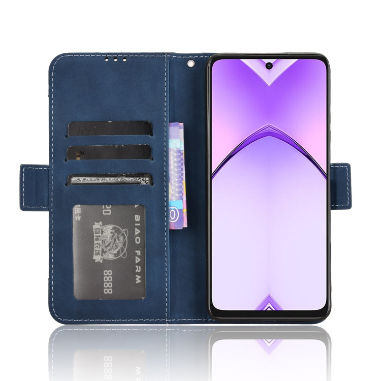 For OPPO A3x 5G India Skin Feel Calf Texture Card Slots Leather Phone Case