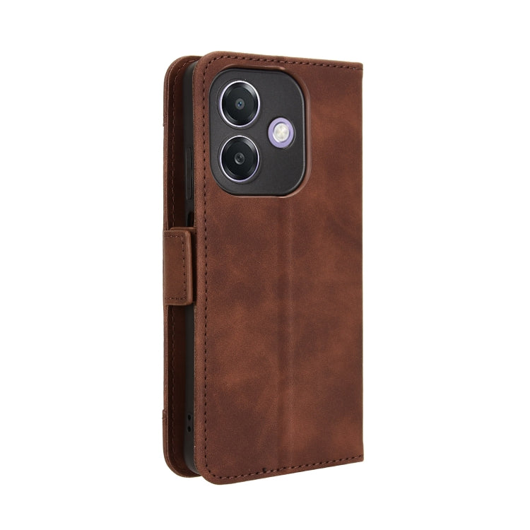 For OPPO A3x 5G India Skin Feel Calf Texture Card Slots Leather Phone Case