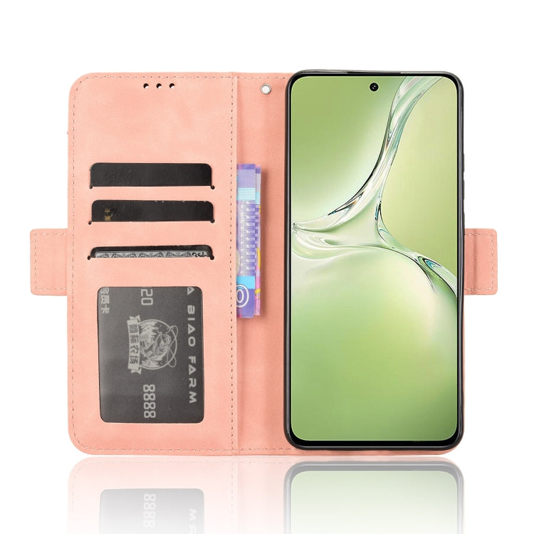 For OPPO K12X 5G / OnePlus Nord CE4 Lite 5G Skin Feel Calf Texture Card Slots Leather Phone Case