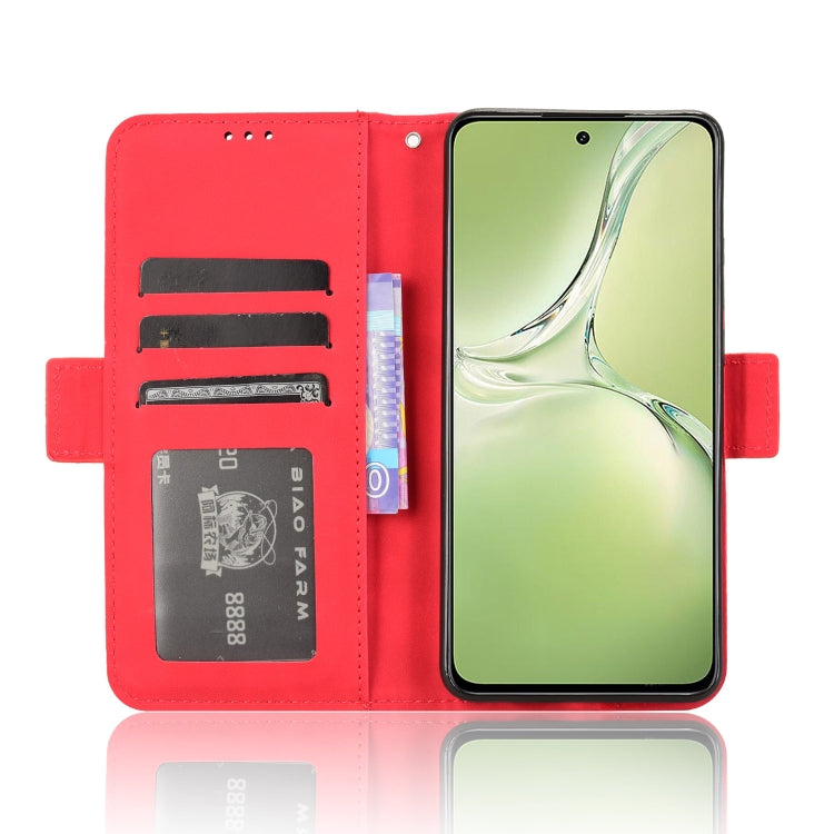 For OPPO K12X 5G / OnePlus Nord CE4 Lite 5G Skin Feel Calf Texture Card Slots Leather Phone Case