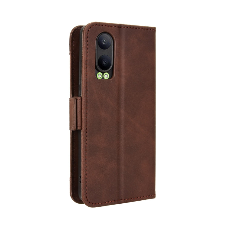 For OPPO K12X 5G / OnePlus Nord CE4 Lite 5G Skin Feel Calf Texture Card Slots Leather Phone Case