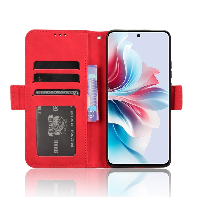 For OPPO Reno11 PJH110 Skin Feel Calf Texture Card Slots Leather Phone Case