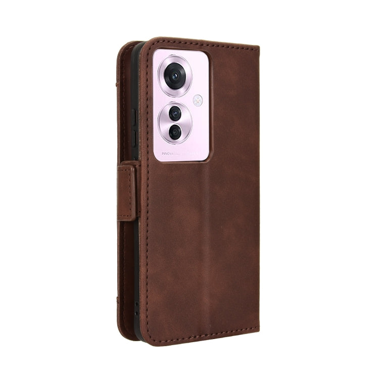 For OPPO Reno11 PJH110 Skin Feel Calf Texture Card Slots Leather Phone Case