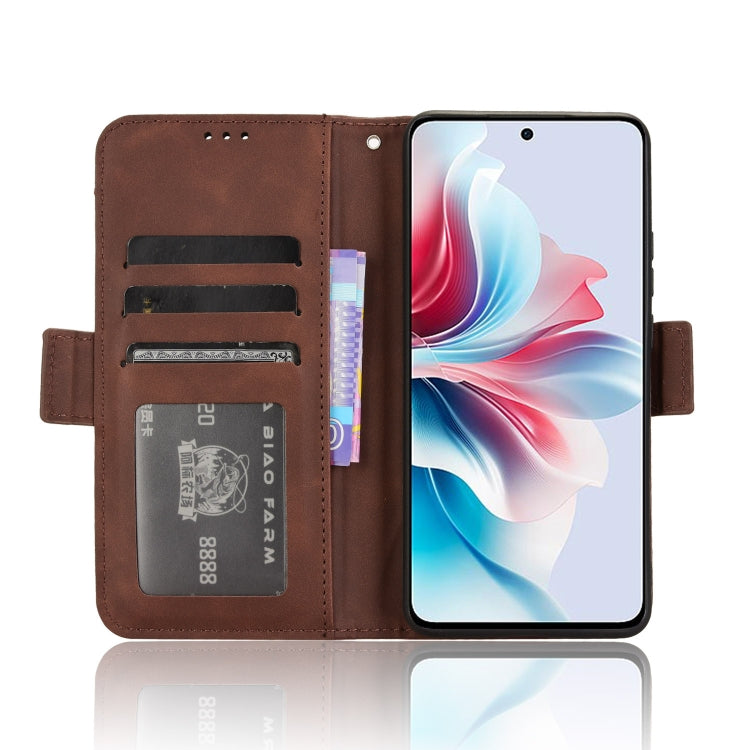 For OPPO Reno11 PJH110 Skin Feel Calf Texture Card Slots Leather Phone Case