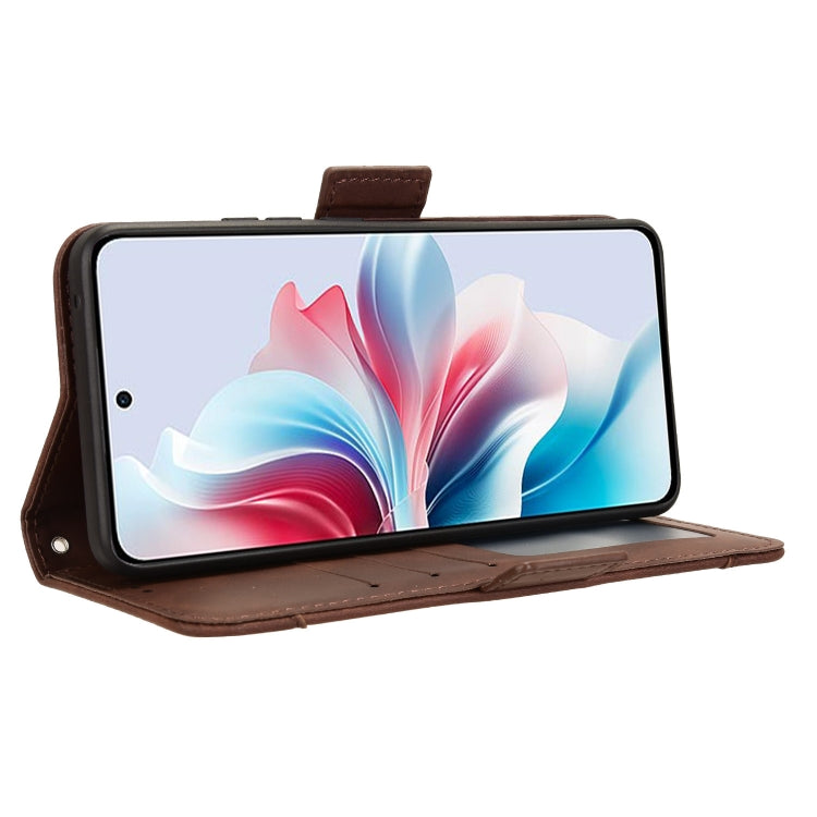 For OPPO Reno11 PJH110 Skin Feel Calf Texture Card Slots Leather Phone Case