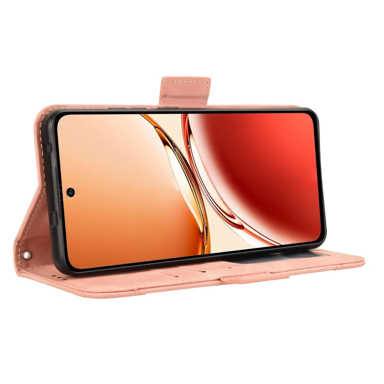 For OPPO Reno12 F 5G Skin Feel Calf Texture Card Slots Leather Phone Case