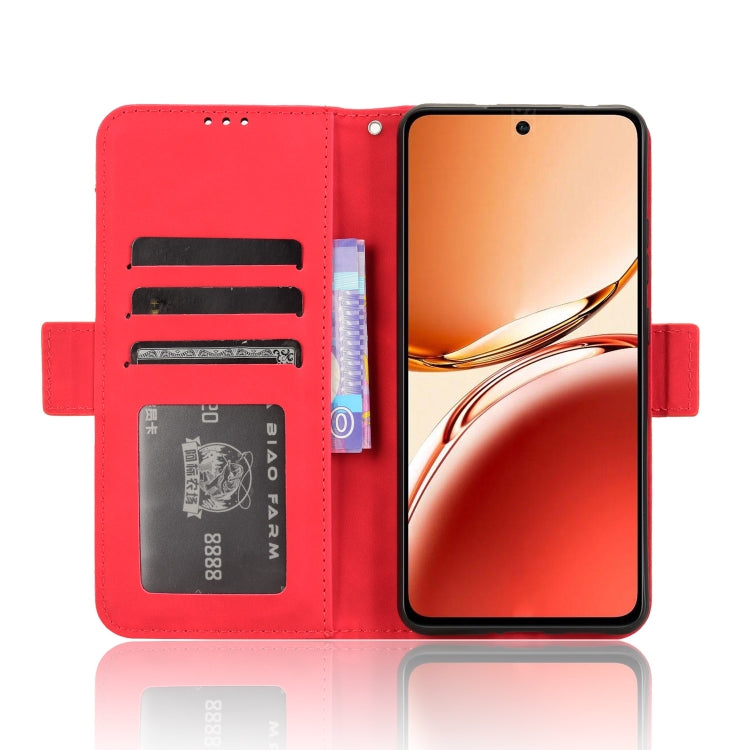 For OPPO Reno12 F 5G Skin Feel Calf Texture Card Slots Leather Phone Case