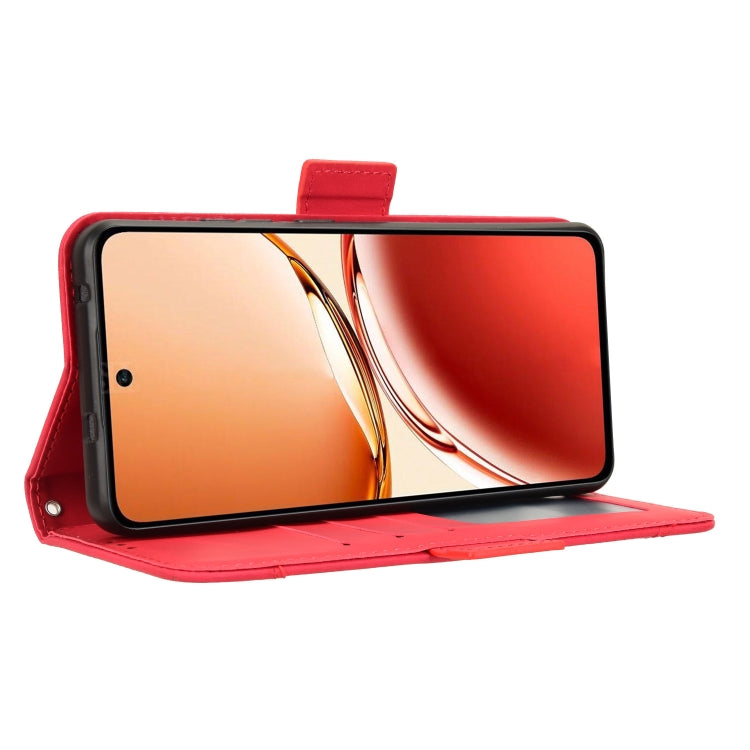 For OPPO Reno12 F 5G Skin Feel Calf Texture Card Slots Leather Phone Case