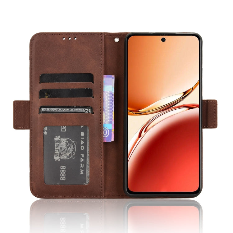 For OPPO Reno12 F 5G Skin Feel Calf Texture Card Slots Leather Phone Case