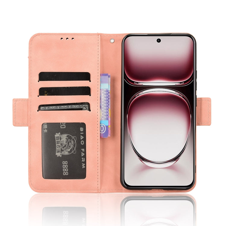 For OPPO Reno12 Pro 5G Global Skin Feel Calf Texture Card Slots Leather Phone Case