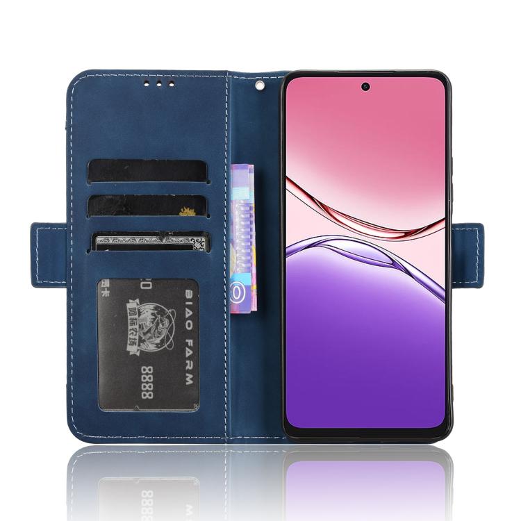 For OPPO A5 Pro Global Skin Feel Calf Texture Card Slots Leather Phone Case