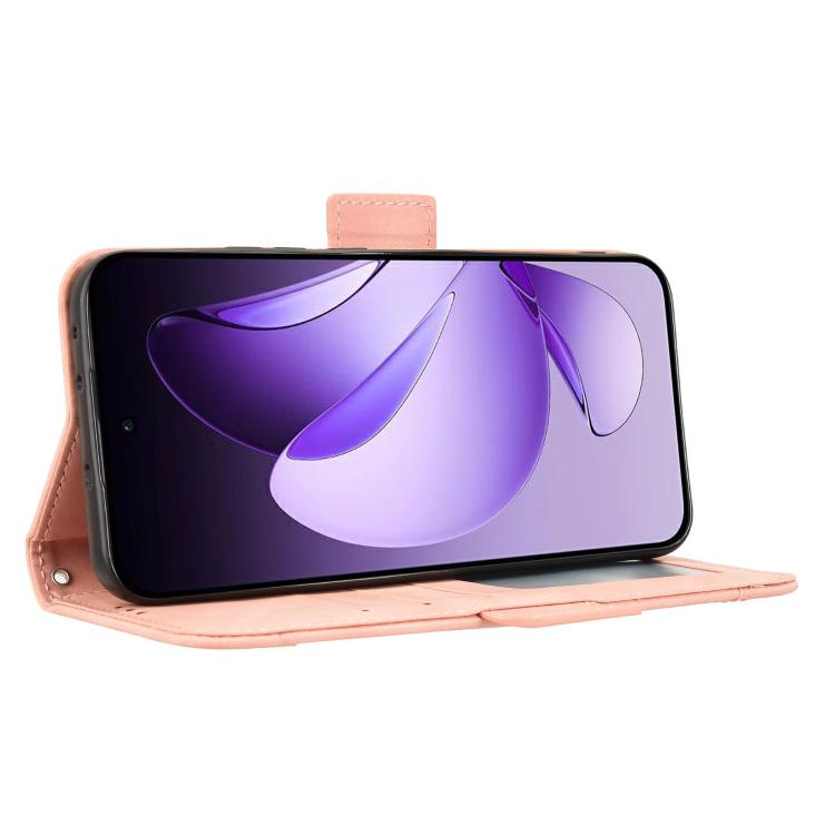 For OPPO Reno13 5G Global Skin Feel Calf Texture Card Slots Leather Phone Case