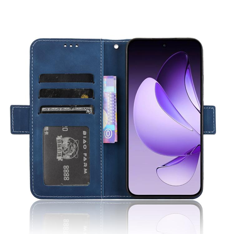 For OPPO Reno13 5G Global Skin Feel Calf Texture Card Slots Leather Phone Case