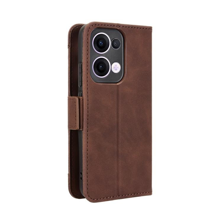 For OPPO Reno13 5G Global Skin Feel Calf Texture Card Slots Leather Phone Case
