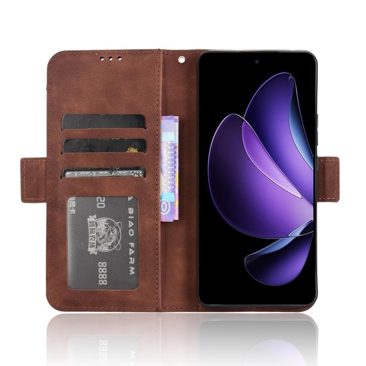 For OPPO Reno13 F 4G / 5G Skin Feel Calf Texture Card Slots Leather Phone Case