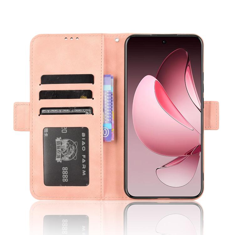 For OPPO Reno13 Pro 5G Global Skin Feel Calf Texture Card Slots Leather Phone Case