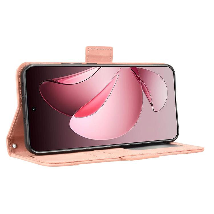 For OPPO Reno13 Pro 5G Global Skin Feel Calf Texture Card Slots Leather Phone Case