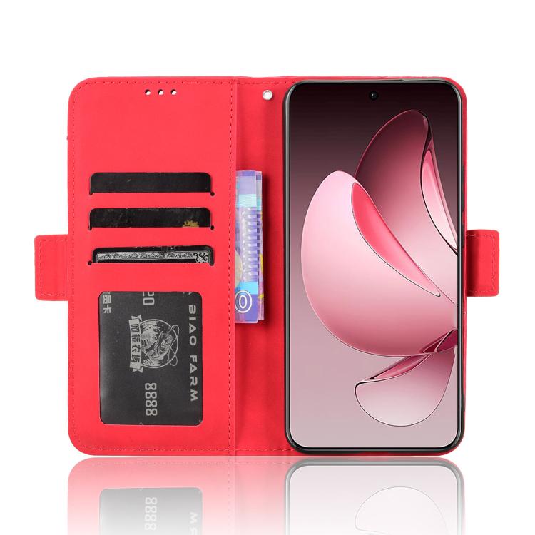 For OPPO Reno13 Pro 5G Global Skin Feel Calf Texture Card Slots Leather Phone Case