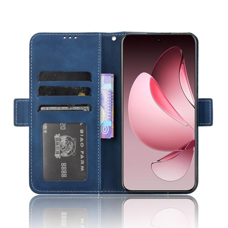 For OPPO Reno13 Pro 5G Global Skin Feel Calf Texture Card Slots Leather Phone Case