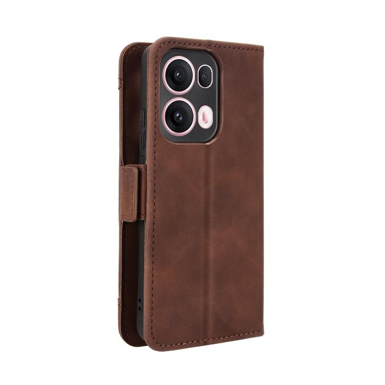 For OPPO Reno13 Pro 5G Global Skin Feel Calf Texture Card Slots Leather Phone Case