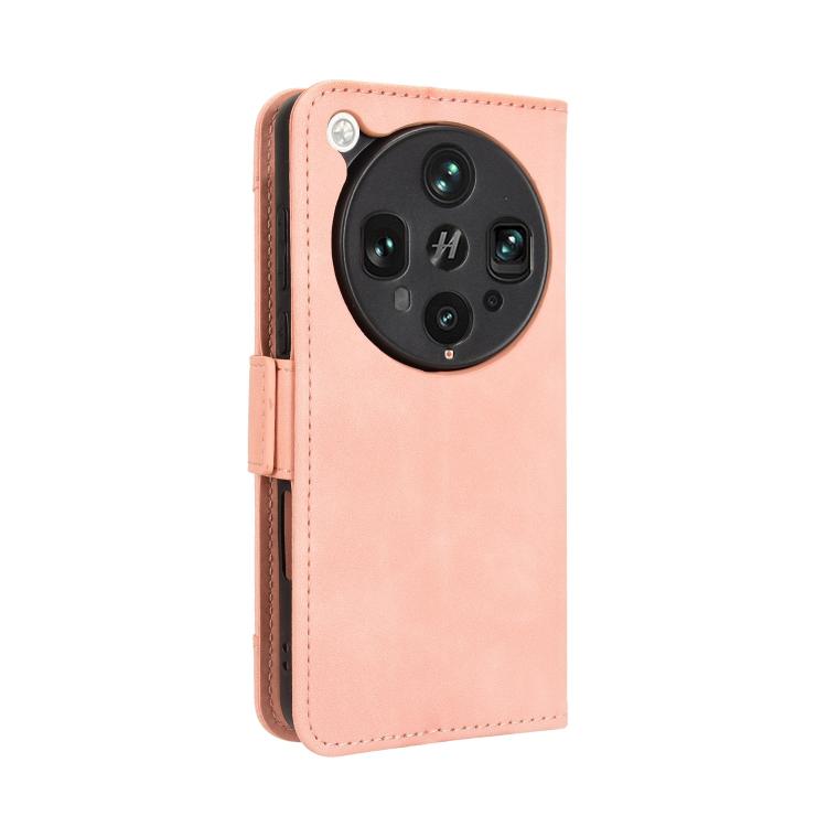 For OPPO Find X8 Ultra 5G Skin Feel Calf Texture Card Slots Leather Phone Case
