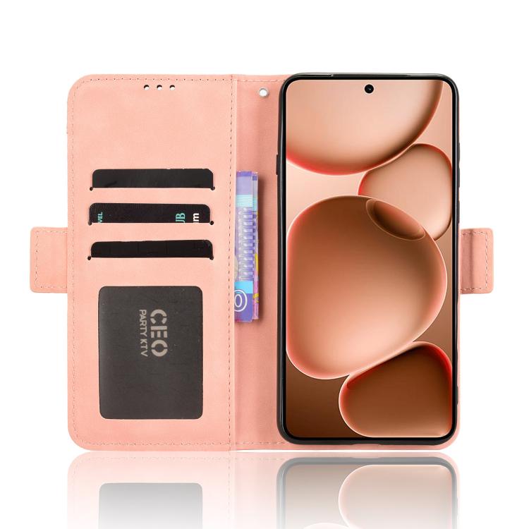 For OPPO Find X8 Ultra 5G Skin Feel Calf Texture Card Slots Leather Phone Case