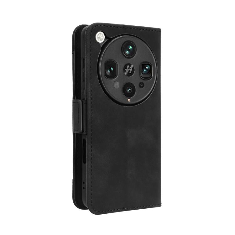 For OPPO Find X8 Ultra 5G Skin Feel Calf Texture Card Slots Leather Phone Case